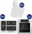Ferre Fryart Digital Beyaz Ankastre Set BL-136 + QEP63CB + D078