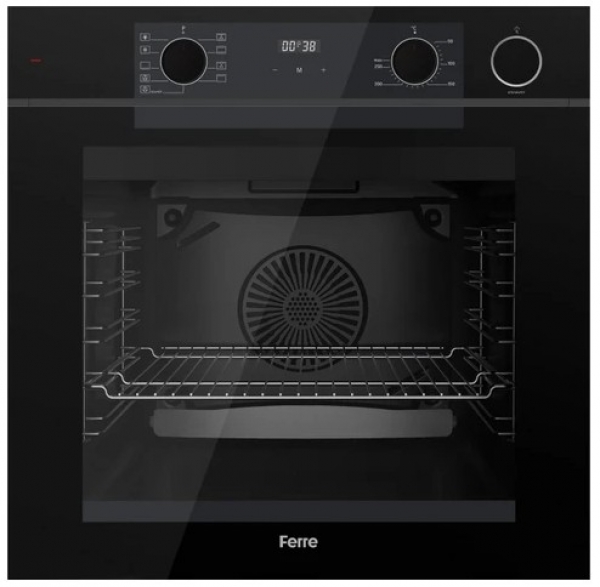 Ferre Ravento Siyah Ankastre Set MS263 + QEP64CS + D080-SA
