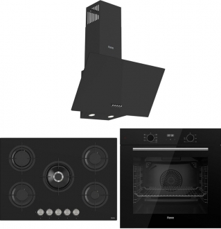 Ferre Evolis Essential Siyah Ankastre Set RS035 + QBL63CS + D086