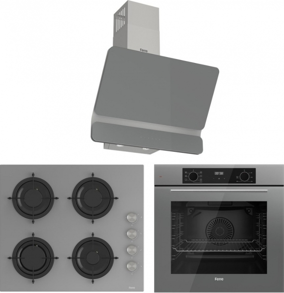 Ferre Lumora Elite Gri Ankastre Set CS208 + QBL63CPR + D082