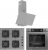 Ferre Gri Ankastre Set SC208 + XE64CPR + D088