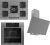 Ferre Gri Ankastre Set SS038 + QEP63CPR + D079-SA