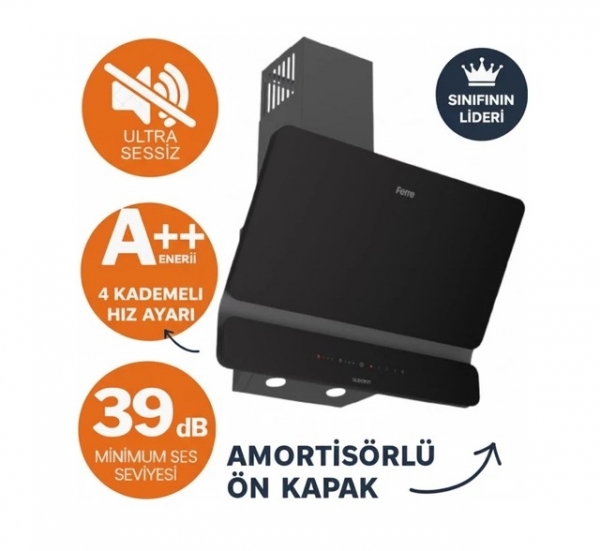 Ferre Rimini Siyah Ankastre Set CS205-FA + QXE62CS + D080-SA
