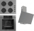 Ferre Gri Ankastre Set CS208-FA + QEP64CPR + D079-SA
