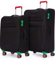 United Colors Of Benetton BNT2800 Büyük ve Orta Boy 2'li Valiz Seti resim