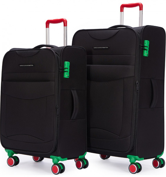 United Colors Of Benetton BNT2800 Orta ve Kabin Boy 2'li Valiz Seti
