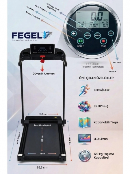 Fegel FG-380HT Koşu Bandı