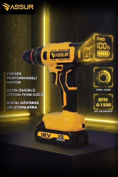 Assur ASR232 Akülü Vidalama