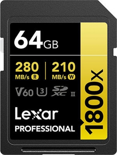 Lexar Professional 1800x Gold Series SD (64 GB)
