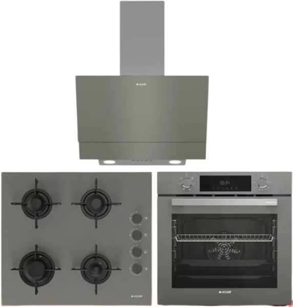 Arçelik Gri Ankastre Set OCD T 601-1 EG + AFC 330 G + ADE 605 G