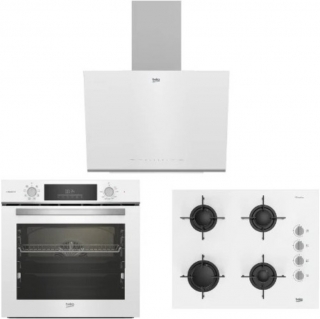 Beko Beyaz Ankastre Set BOCD T 6510 EB + BFC 431 B + BDE 6041 B1