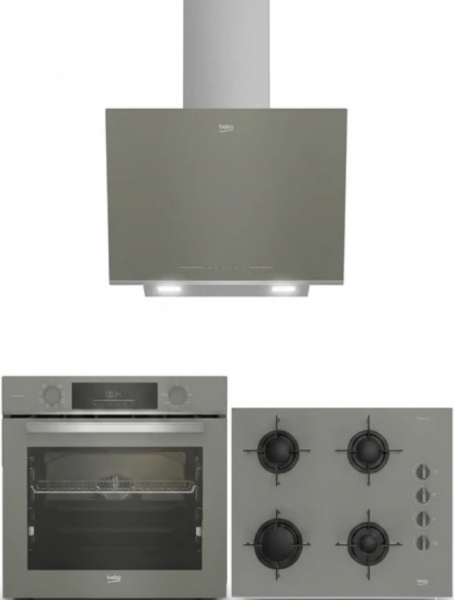 Beko Gri Ankastre Set BOCD T 6510 EG + BFC 431 G + BDE 6062 G