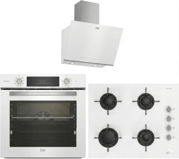 Beko Beyaz Ankastre Set BOCD T 6510 EB + BFC 431 B + BDE 6062 B1