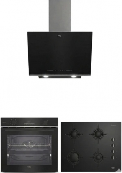 Beko Siyah Ankastre Set BOCD T 6510 ES + BFC 431 S + BDE 6062 S