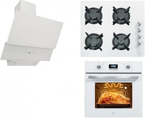 Çetintaş Lüks Inci Beyaz Ankastre Set W848CAT DI + W5237 + W55231