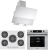 Eminçelik ve AFM Beyaz Ankastre Set 22386 S + FM7701 + CH 1454 RC W60