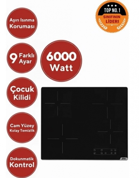 Eminçelik ve AFM Viu Ankastre Set V6-04 + FM 7701 + CH 1454 PB W60