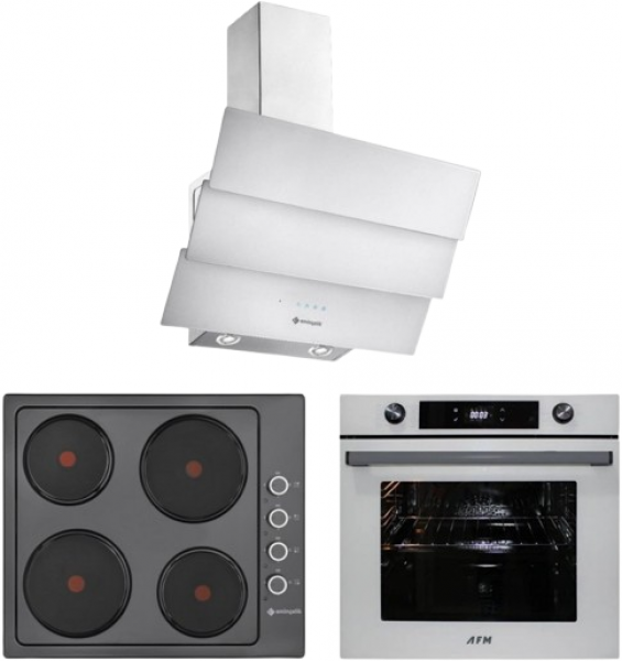 Eminçelik ve AFM Lupen Gri Ankastre Set 66252 + FM 7701 + CH 1455 RC W60