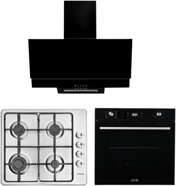 Eminçelik ve AFM inoXon İnox Ankastre Set 31220 + FM 7700 + FM3250