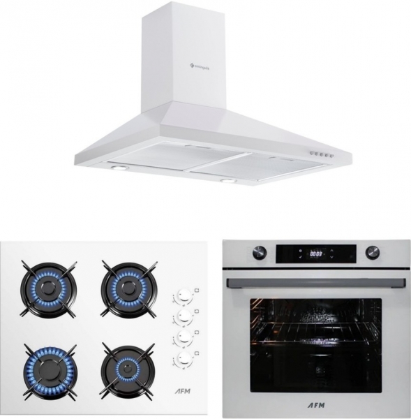Eminçelik ve AFM Fulo Beyaz Ankastre Set FM2201 + FM7701 + CH 1420 W60