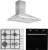 Eminçelik ve AFM Siyah Inox Ankastre Set 31220 + FM 7700 + CH 1420 X60