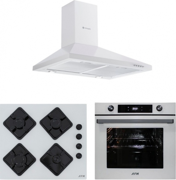 Eminçelik ve AFM Sow Beyaz Ankastre Set FM2201 BD + FM 7701 + CH 1420 W60