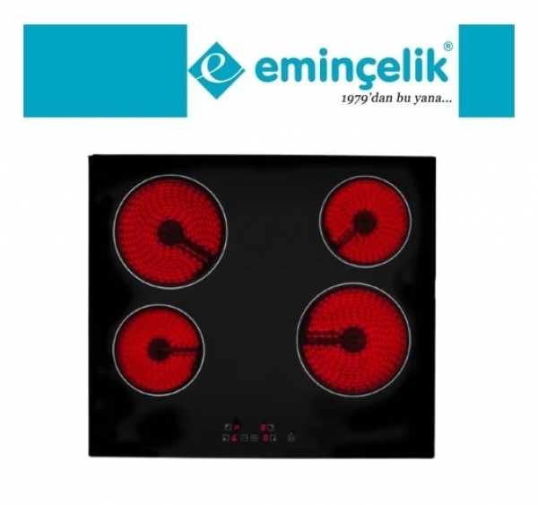 Eminçelik ve AFM Fethy-08 Siyah 2'li Ankastre Set VC 640 + FM 7700 +