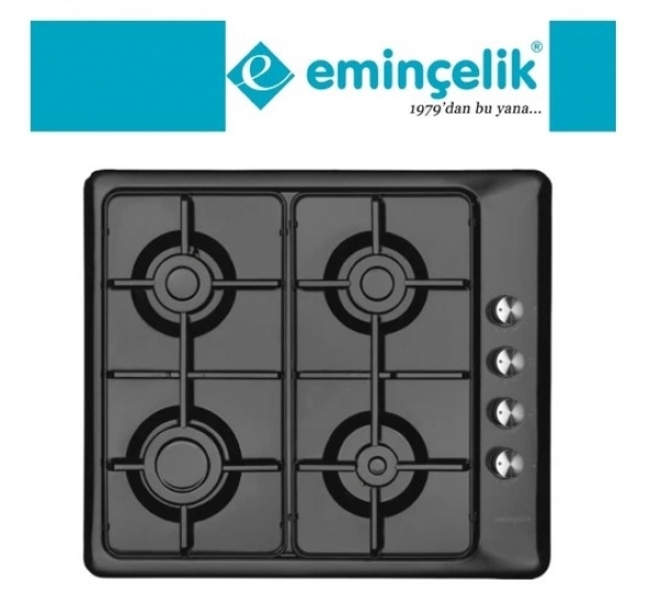 Eminçelik ve AFM Flor Siyah Ankastre Set 31222 + FM 7700 + CH 1454 PB B60
