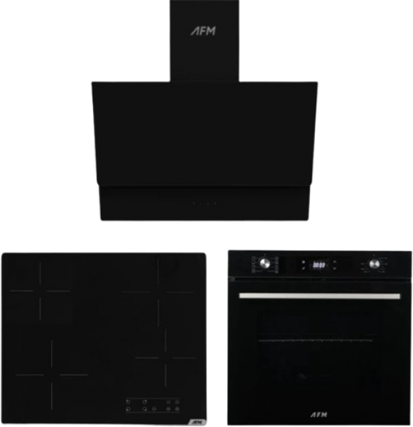 AFM Tech Rovigo Siyah Ankastre Set V6-04 + FM 7700 + FM3400