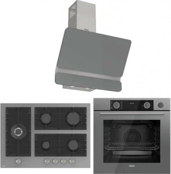 Ferre Steamart BL Gri Ankastre Set BL138 + XE64CPR + D082