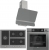 Ferre Steamart BL Gri Ankastre Set BL138 + XE64CPR + D082