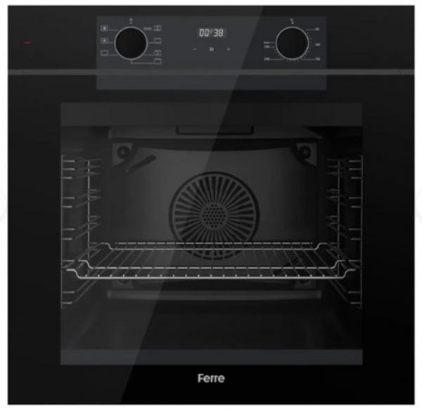 Ferre Merio Siyah Ankastre Set ED075 + QEP63CS + D080-SA