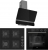 Ferre Siyah Ankastre Set SC405-WFA + XE64CS + D080