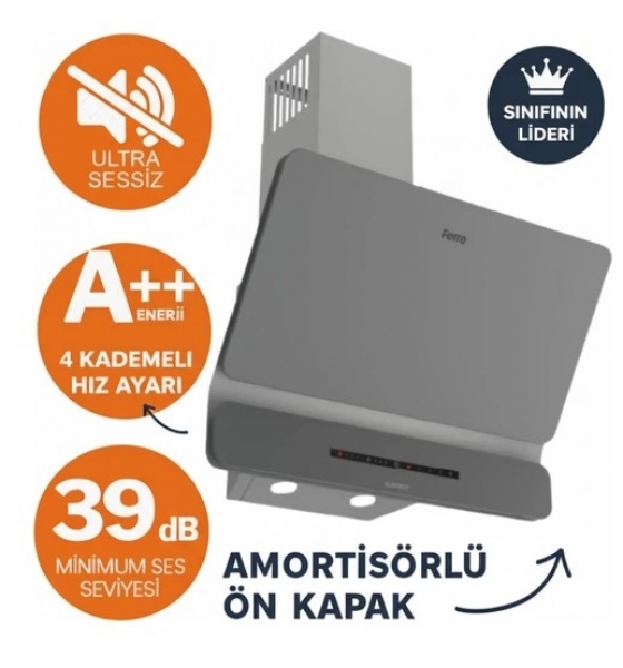Ferre Mıma Gri Ankastre Set SC408 WFA + QXE62CPR + D082-SA