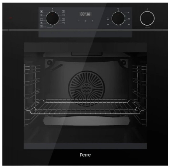 Ferre Siyah Ankastre Set SC405-WFA + QEP64CS + D077-SA