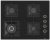 Ferre Siyah Ankastre Set SC405-WFA + QEP64CS + D077-SA