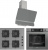 Ferre Gri Ankastre Set SC208 + XE64CPR + D082