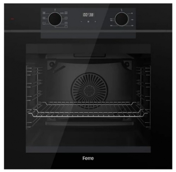 Ferre Siyah Ankastre Set MS261 + QEP63CS + D080-SA