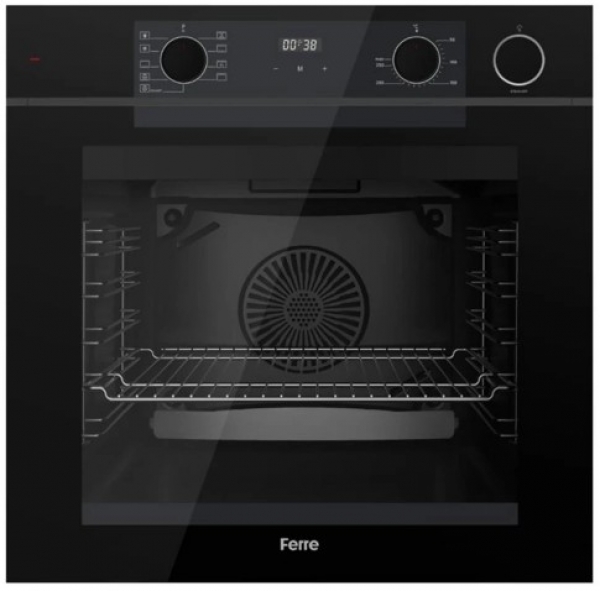 Ferre Movo Siyah Ankastre Set LN385 + QEP64CS + D063-SA