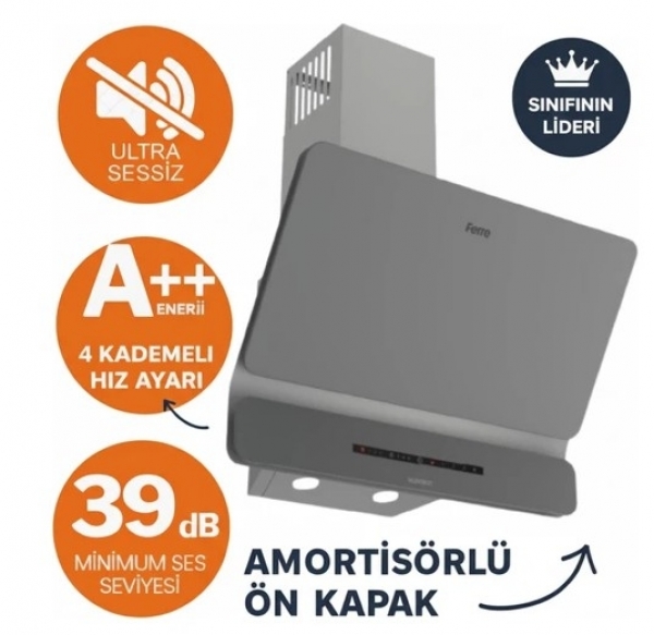Ferre Nore Gri Ankastre Set LN388 + QXE62CPR + D082-SA