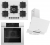 Ferre Beyaz Ankastre Set SS036 + QEP63CB + D064-SA