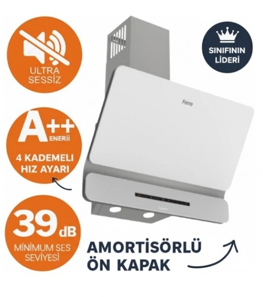 Ferre Gesso Beyaz Ankastre Set SS206 + QBL62CB + D081-SA