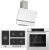 Ferre Flowart BL Beyaz Ankastre Set BL-136 + QBL62CB + D081