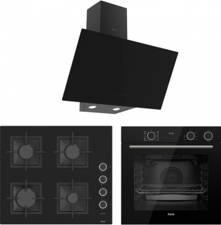 Ferre Siyah Ankastre Set SC405-WFA + XE64CS + D077