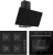 Ferre Siyah Ankastre Set SC405-WFA + XE64CS + D077