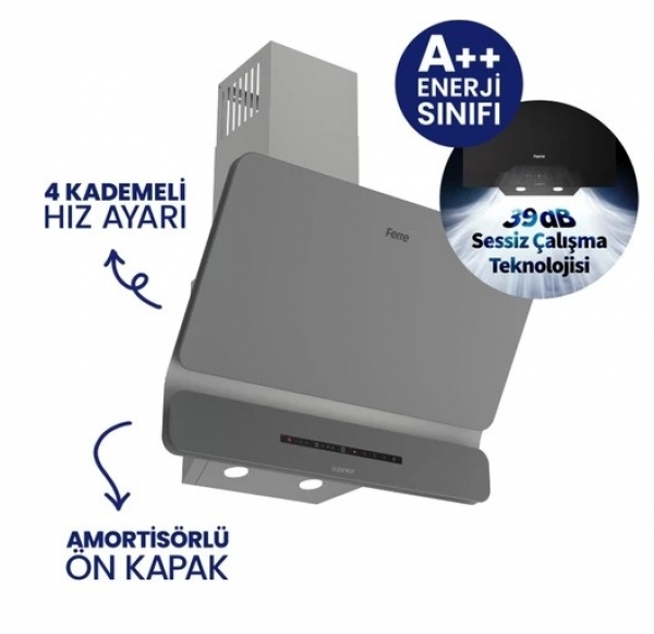 Ferre Asimetrik Gri Ankastre Set NT 028 + QBL63CPR + D082-SA