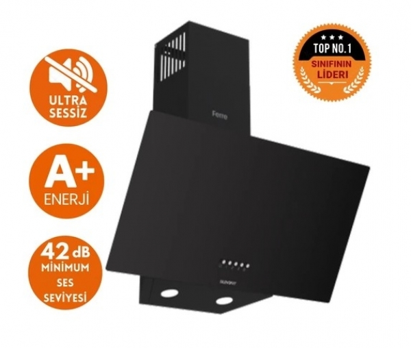 Ferre Siyah Ankastre Set CS205-FA + XE63CS + D086-SA