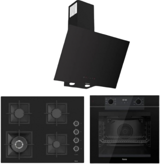 Ferre Yeson Siyah Ankastre Set SC405-WFA + QEP63CS + D077-SA
