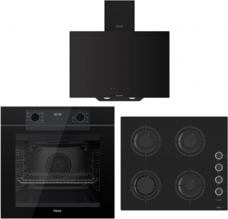 Ferre Artline Siyah Ankastre Set CS205-FA + QEP63CS + D077-SA