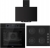 Ferre Artline Siyah Ankastre Set CS205-FA + QEP63CS + D077-SA